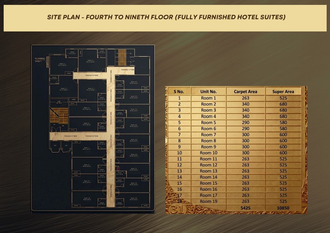 Studio suite floor plan
